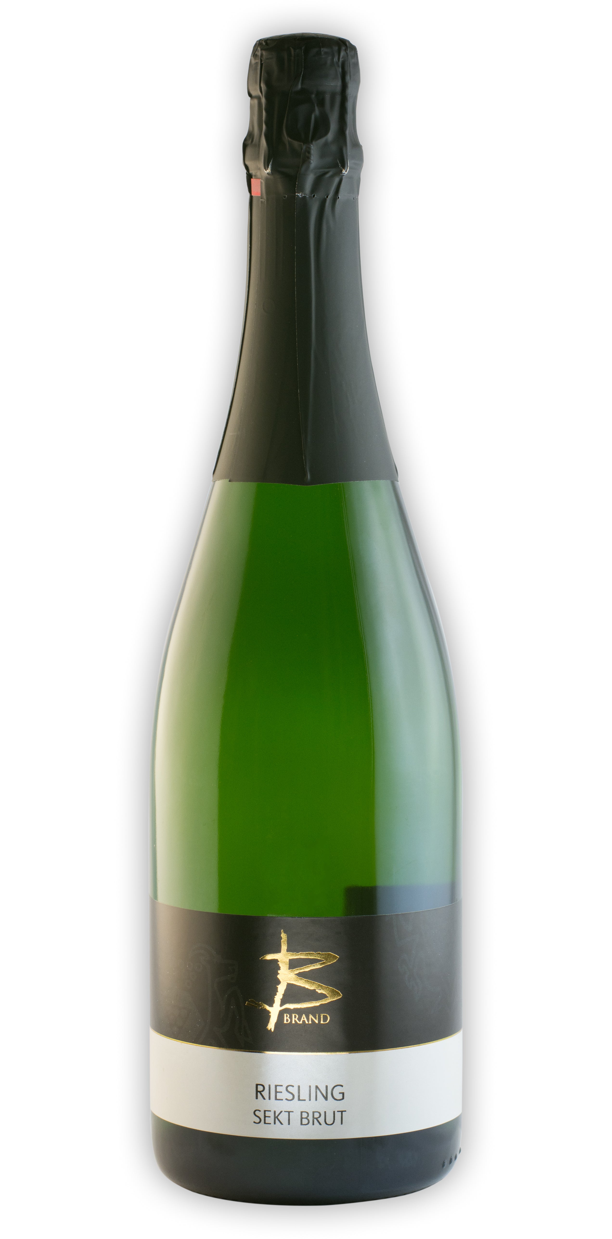 Flaschenfoto ​Riesling Sekt brut 0,75L - Wein- und Gästehaus Brand